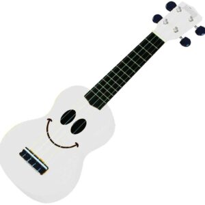 UKULELE SOPRANO WHITE U-SMILE-WT MAHALO + HOUSSE SMILEY