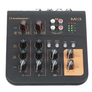 MIXEUR 3 CANAUX 2 MICRO ET 1 STEREO MI3 AUDIOPHONY