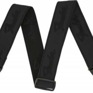 SANGLE FENDER 099-0642-076 LOGO BLACK/BLACK FENDER WEIGHLESS RUNNING LOGO STRAP