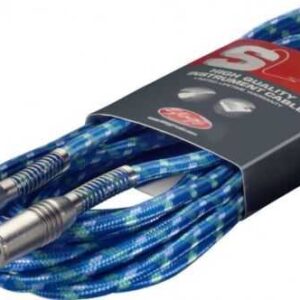 CABLE JACK/JACK MONO 6M SGC6VTBL STAGG VINTAGE TWEED BLEU SERIE S