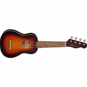UKULELE VENICE SOPRANO SUNBURST FENDER WALNUT FINGERBOARD 097-1610-503