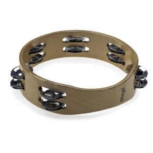 TAMBOURIN STA-3208 STAGG 20cm BOIS 2 RANGEES 8 pouces