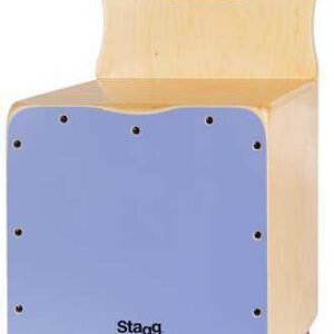 CAJON CAJ-KID-PP STAGG POUR ENFANT AVEC DOSSIER ET SURFACE DE FRAPPE MAUVE