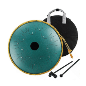 HANDPAN DRUM TA14-14 MALACHITE HLURU 14 NOTES 14&Prime; ACIER CUIVRE