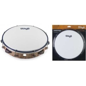 TAMBOURIN MAIN 10&Prime; TAB-110P/WD BOIS STAGG