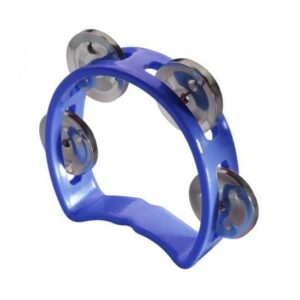 TAMBOURIN MINI TAB-MINI/BL STAGG AVEC 4 CYMBALETTES BLEU