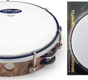 TAMBOURIN MAIN 10&Prime; TAB-208P/WD BOIS STAGG