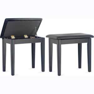 BANQUETTE NOIR MAT STAGG PBF23BKMSBK AVEC COMPARTIMENT POUR PARTITIONS