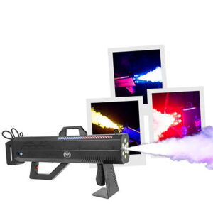 MACHINE FUMEE PORTATIF FOGBLASTER1500RGB MAC MAH 1500W AVEC LED LIVRE AVEC SUPPORT TABLE ET CABLE 5m MACFOGBLASTER1500RGB 105316