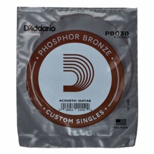 CORDE A L&rsquo;UNITE 030 FIL PHOSPHOR BRONZE D&rsquo;ADDARIO