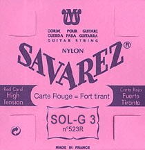 CORDE A L&rsquo;UNITE SOL-3 ROUGE NYLON RECT SAVAREZ