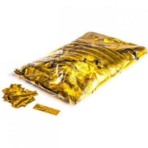 RECHARGE CONFETTIS METALLIQUES DORES 1KG RECTANGLES CON10GL