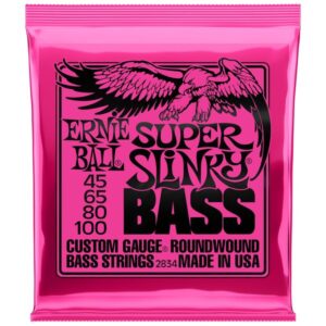 JC BASSE 2834 ERNIE BALL SUPER SLINKY 45-65-80-100 4 cordes