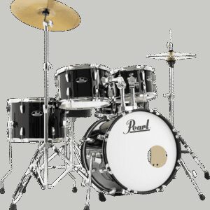 BATTERIE RSS585CC-31 PEARL JET BLACK JAZZ 18&Prime; 5 FUT + PACK SABIAN SOLAR 2 CYMBALES PPA RSS585CC-31