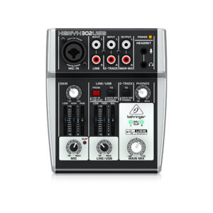 MIXEUR COMPACT XENYX301USB BEHRINGER 5 CANAUX AVEC PORT USB POUR ENREGISTREMENT ET PODCAST