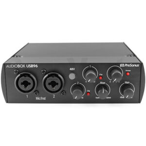 CARTE SON AUDIOBOXUSB96-25ANS PRESONUS 2X2 USB 2.0 24 BITS 96KHZ FINITION NOIRE