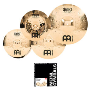 Pack Cymbales CCEM480-16CH MEINL 14/18/20&Prime;+16&Prime; offert Alliage bronze B10 EXTREME METAL CLASSICS CUSTOM
