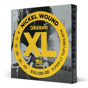JC ELECT. PACK 3 SUPER LIGHT 09-46 EXL125-3D DADDARIO