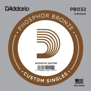 CORDE A L&rsquo;UNITE 032 FIL PHOSPHOR BRONZE D&rsquo;ADDARIO PB032