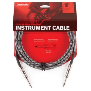 CABLE INSTRUMENT PW-BG-10BG D&rsquo;ADDARIO TRESSE GRIS 3M