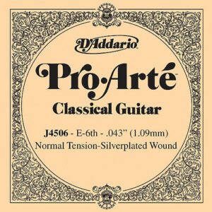 CORDE A L&rsquo;UNITE MI-6 PRO ARTE SP TIRANT NORMAL D&rsquo;ADDARIO