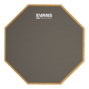 GALETTE CAOUTCHOUC 12&Prime; HEXAGONAL TEINTE NOIR EVANS RF12G