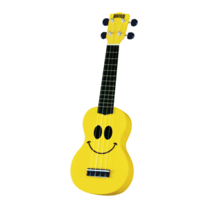 UKULELE SOPRANO JAUNE U-SMILE-YW MAHALO + HOUSSE SMILEY