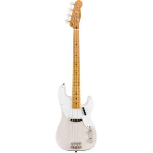 GTR BASSE ELECTRIQUE 037-4500-501 FENDER WHITE BLONDE 4 CORDES SQUIER 50s CLASSIC VIBE 0374500501