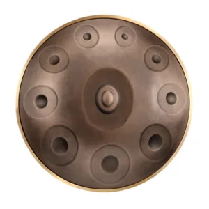 HANDPAN HG10-BRONZE HLURU GRAY 10 NOTES 22&Prime; BRONZE