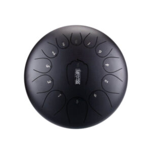 HANDPAN THC8-6MALACHITE DRUM HLURU 8 NOTES 6&Prime; MALACHITE ACIER AU CARBONE