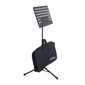 PUPITRE D&rsquo;ORCHESTRE OMS-20B-BAG GEWA NOIR PLIABLE PLATEAU PERCE AVEC HOUSSE 900750999