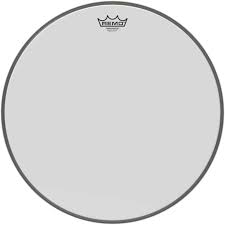 PEAU BATT. BR-1218-00 REMO 18&Prime; AMBASSADOR Blanc Lisse BASS DRUM