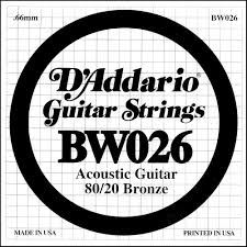 CORDE A L&rsquo;UNITE 026 BW026 D&rsquo;ADDARIO