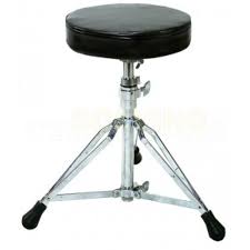 SIEGE BATTERIE DT300 GEWA NOIR DOUBLE EMBASE SIMILICUIR 805902 Hauteur réglable env. 43cm 57cm