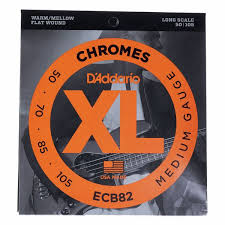 JC BASSE CHROMES REGULAR 50-70-85-105 D&rsquo;ADDARIO ECB82