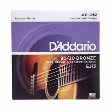 JC FOLK 80/20 BRONZE CUSTOM LIGHT 11-52 EJ13 D&rsquo;ADDARIO