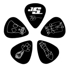 PACK DE 10 MEDIATOR 1CBK2-10JS D&rsquo;ADDARIO LIGHT JOE SATRIANI NOIR 1CBK2-10JS
