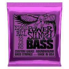 JC BASSE Power Slinky 2831 ERNIE BALL 055 – 075 – 090 – 110