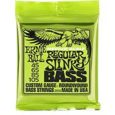 JC BASSE 4C 2856 ERNIE BALL 45-105 REGULAR SLINKY MEDIUM SCALE 45-65-85-105
