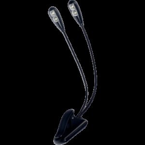 LAMPE LP2L RTX DOUBLE SUR FLEXIBLE A CLIPSER (4 LED) POUR PUPITRE