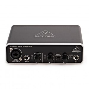 INTERFACE AUDIO UMC22 BEHRINGER USB 2 ENTREES ET SORTIES U-PHORIA