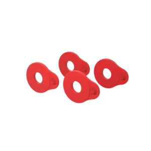 ANNEAUX BLOCAGE SANGLE PW-FLSB-04RD D&rsquo;ADDARIO ROUGE PACK DE 4