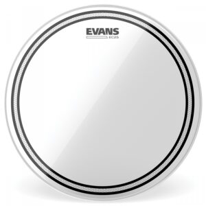 PEAU BATT. FRAPPE EC2 TRANSP TOM 13&Prime; TT13EC2S EVANS DOUPLE PLI